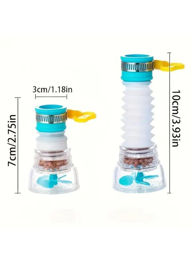 Pink Rotating Faucet Filter Extender No Power Needed Easy Install Water Saving Tap Nozzle - Image 4