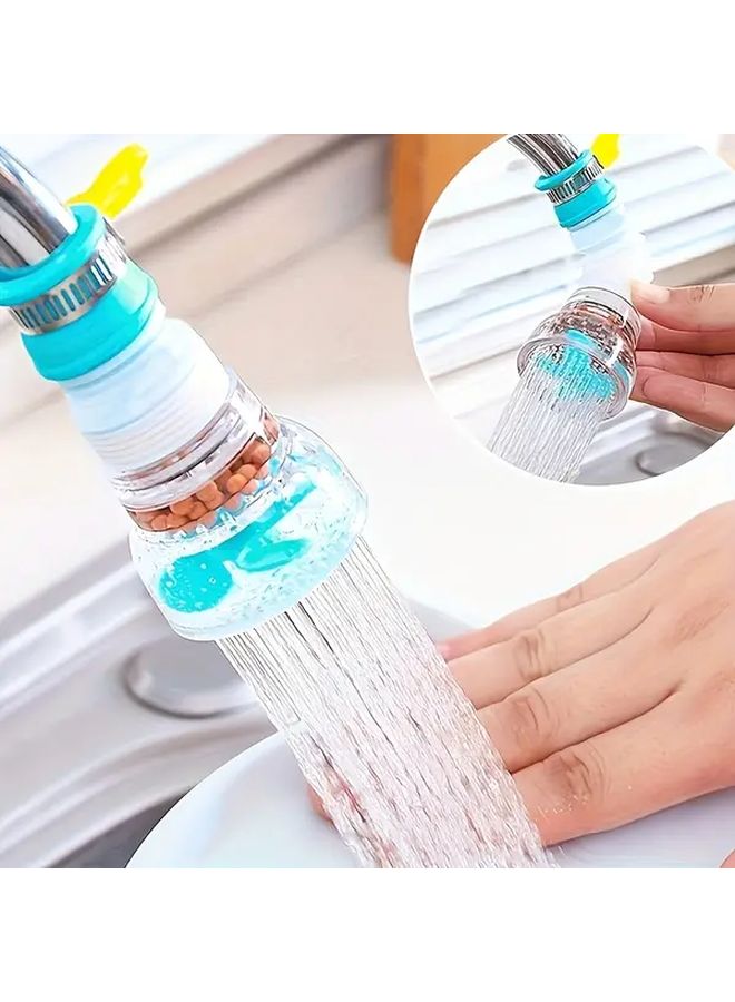Pink Rotating Faucet Filter Extender No Power Needed Easy Install Water Saving Tap Nozzle - Image 2