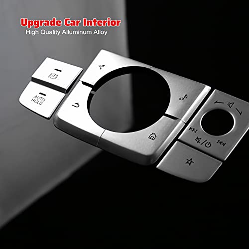 ANFOKAS 8pcs Compatible with Mazda 3 CX-30 CX-50 Accessories 2025 2024 2023 2022 2021 2020 Car Center Console Cover Gears Gear Panel Gear Shift Knob Button Cover Trims -Silver - Image 5