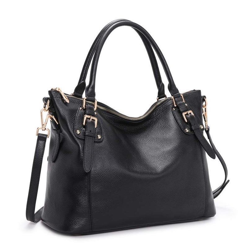 Kattee Leather Handbags Tote Shoulder Bag for Woman Satchel Designer Purse Top Handles Crossbody Bag Large Capacity - Image 1