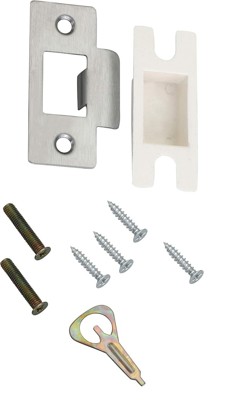 Met Craft SS304 Bathroom Door Knob Lock - Without Key (Keyless) Cylindrical Lock for Bathroom/Balcony/Tubular Door Knob/Handle (Antique Brass, 70 mm Backset) - Image 5