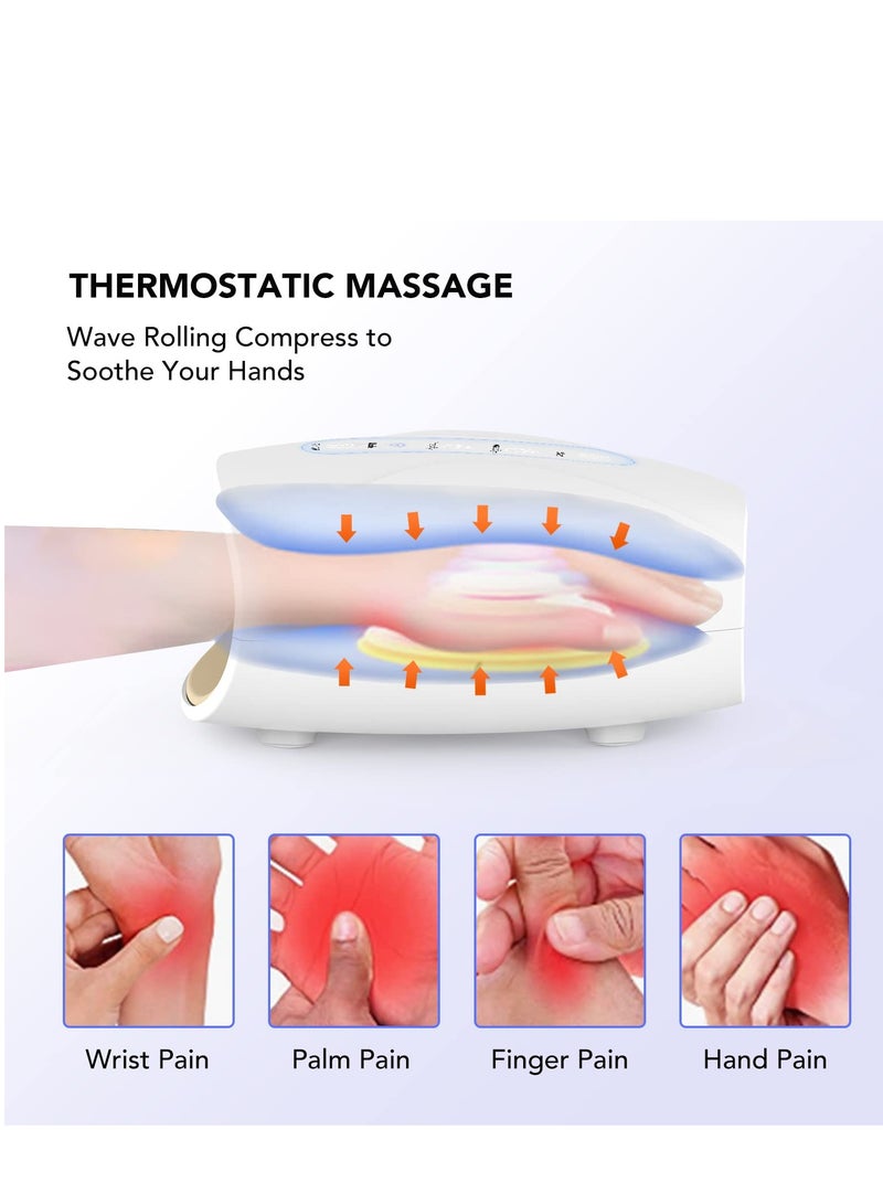SYOSI Electric Hand Massager Cordless 3 Levels Pressure 2 Gear Heating Rechargeable Hand Massager for Arthritis and Carpal Tunnel Finger Numbness Pain Relief - Image 5