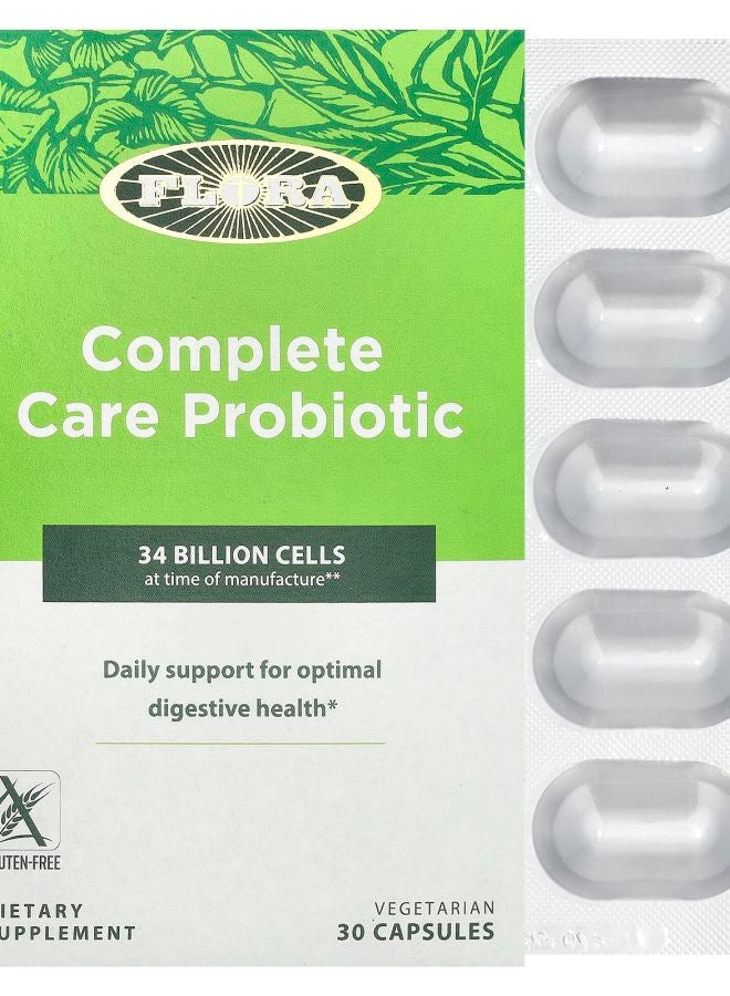 Flora Complete Care Probiotic 34 Billion CFU 30 Vegetarian Capsules