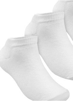 STITCH Boys Pack of 3 Half Terry Ankle Plain Casual Socks  - Image 3