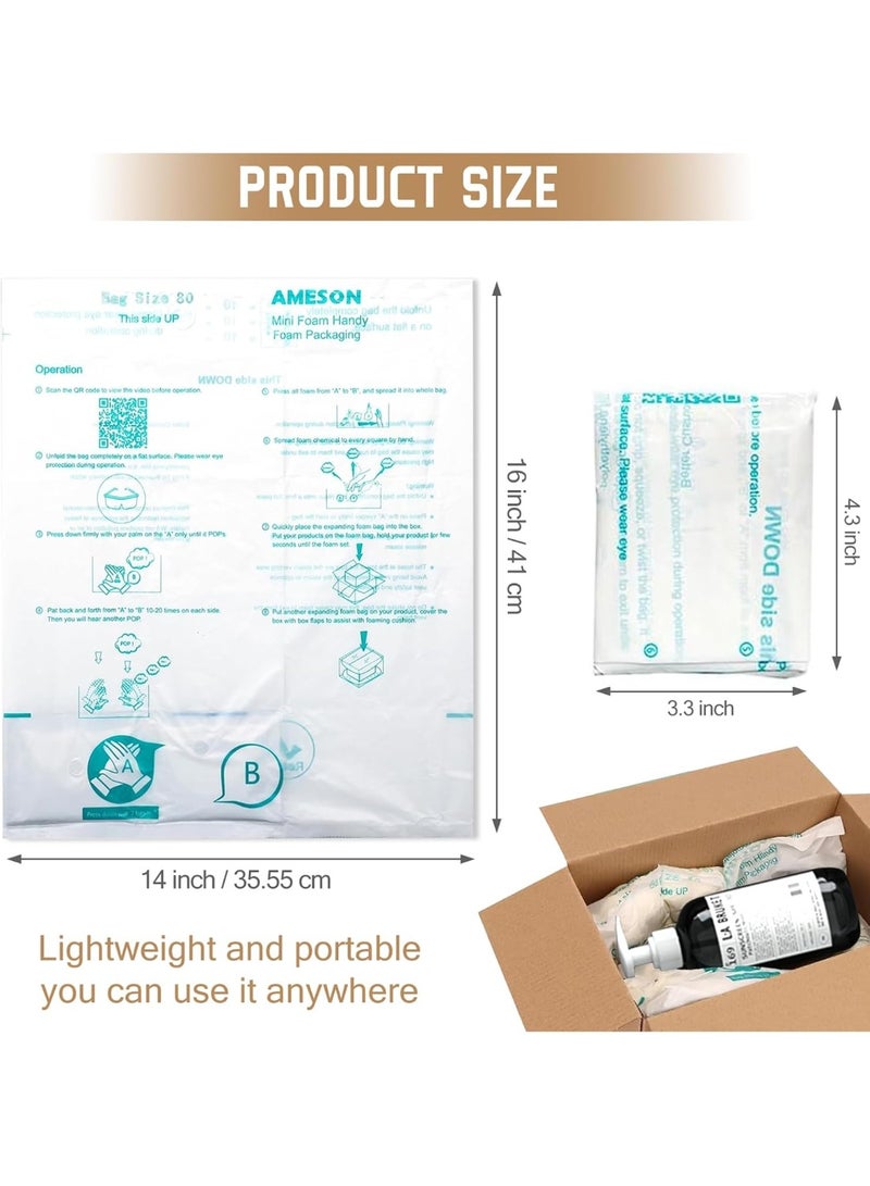 Expanding Foam Packaging, 14x16 Inch, 4-Pack, Self-Forming Cushioning for Electronics and PC Components, Shape-Conforming Shipping Protection, Instant Pack Quick Expanding Packaging Filler - Image 5