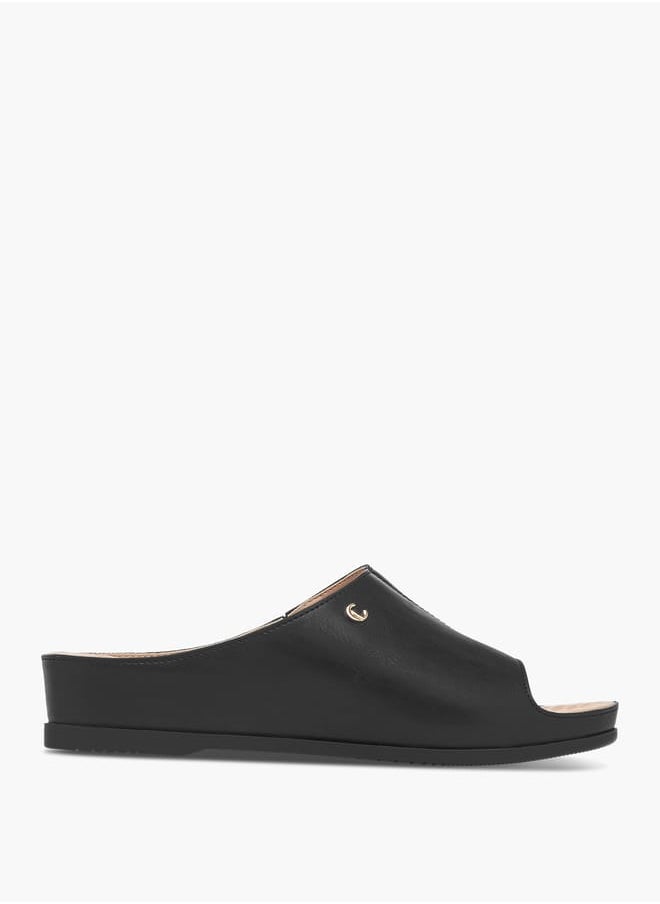 Le Confort Women's Solid Peep Toe Slip-On Sandals  - Image 3