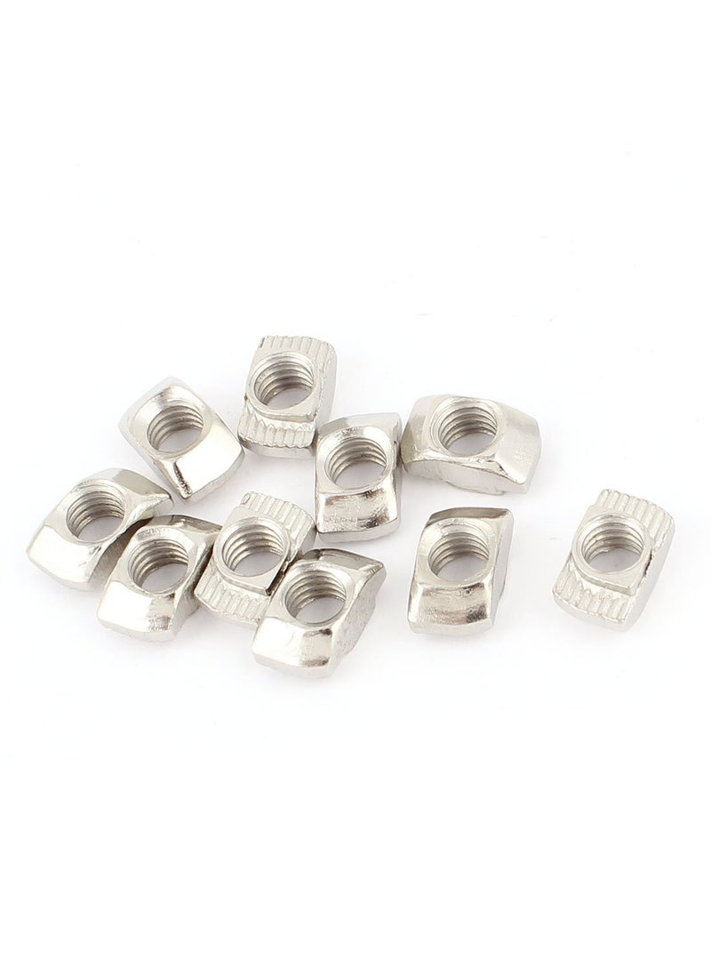 uxcell uxcell 10pcs 20 Series Compatible Drop In Type M5 T Slot Nuts 10mmx6mmx45mm 