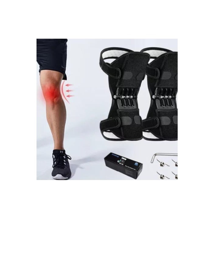 وسادة ركبة زنبركية لحماية الركبة معززة للركبة القديمة الباردة مع القوة لتحسين دعم المفاصل العناية العميقة بالتهاب المفاصل - Image 4