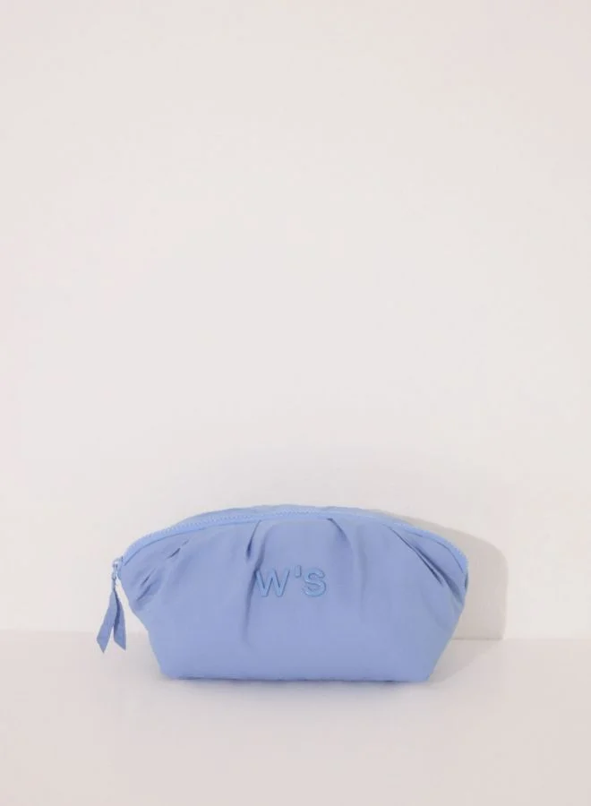 women'secret Large blue nylon cloud vanity case