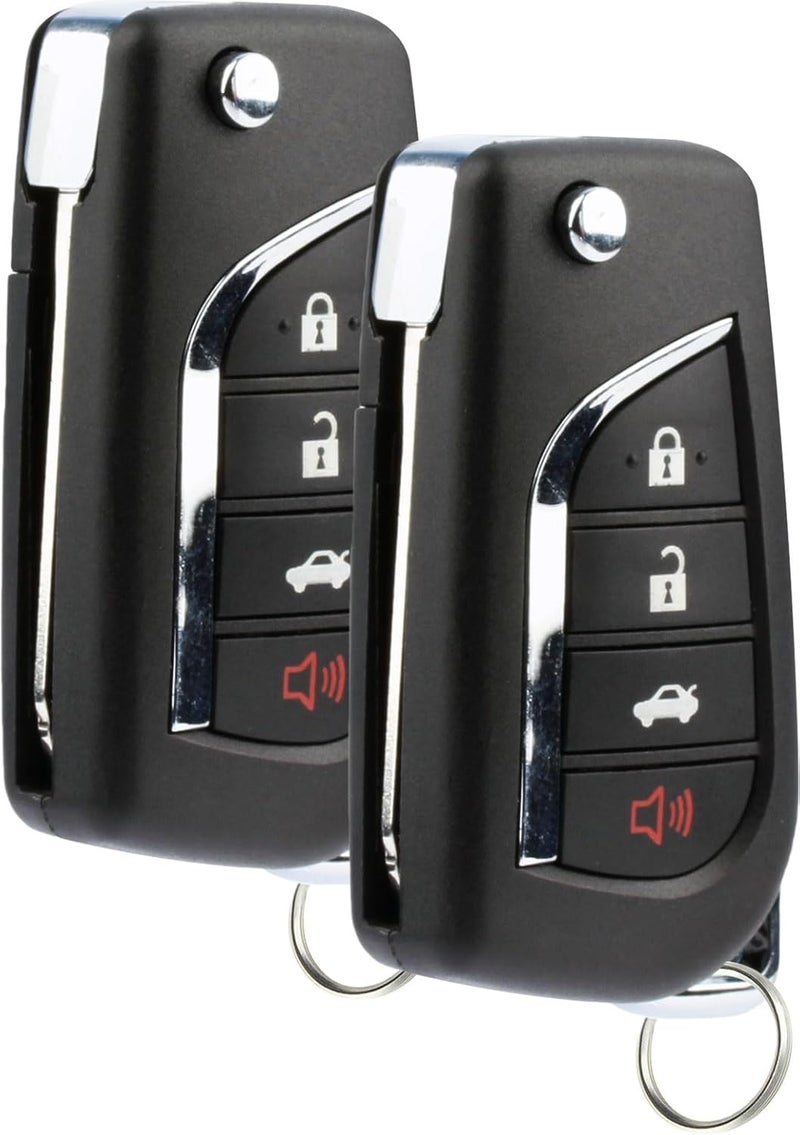 KeylessOption 2X Keyless Entry Remote Car Key Fob Control for Toyota Camry (2018-2022) - Image 2