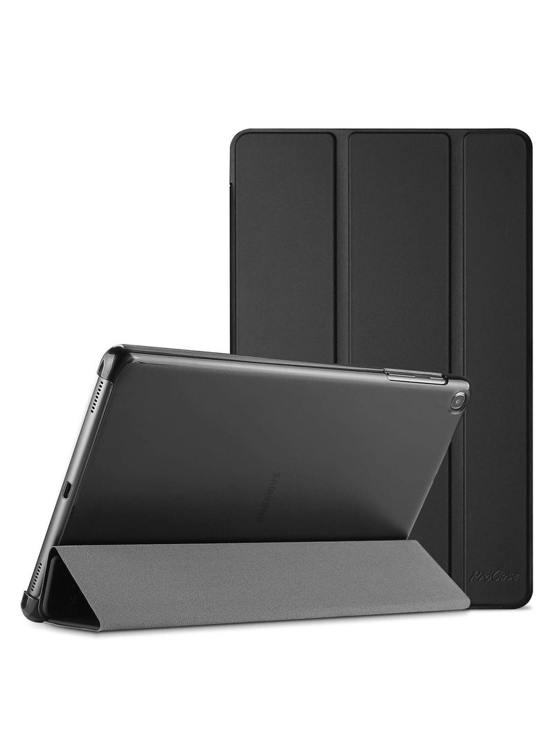 Procases Galaxy Tab A 10.1 Inch Case Slim Lightweight Stand Shell Cover Black - Image 1