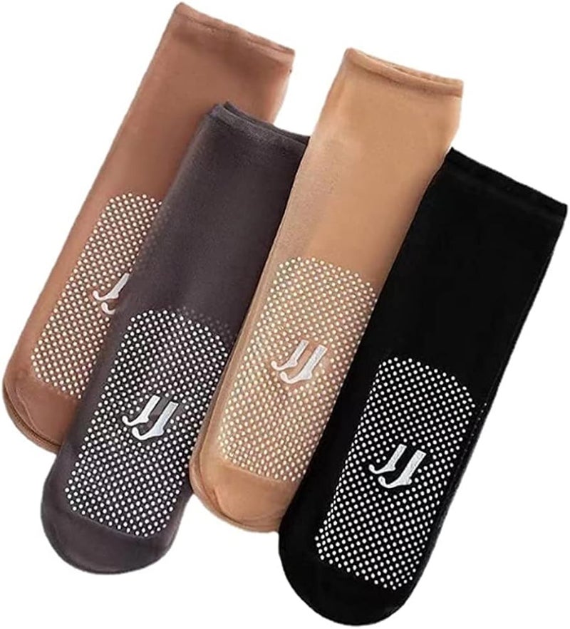 invisible, Slip-resistant Crystal Silk Socks, Invisible Silk Socks, Silk Sheer Ankle Socks for Women - Image 3