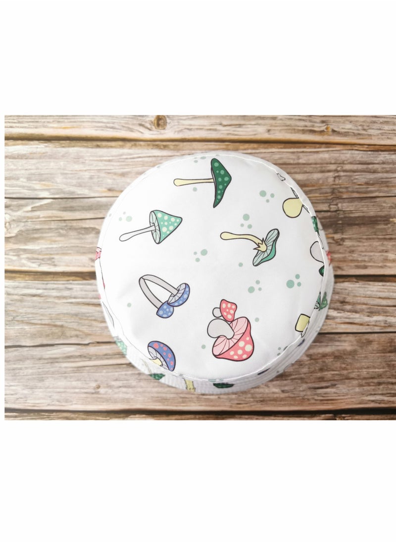 Excefore - Bucket Hat, Fashion Mushroom Pattern Hat, Reversible Summer Sun Cap for Women Men Outdoor Travel - Image 1