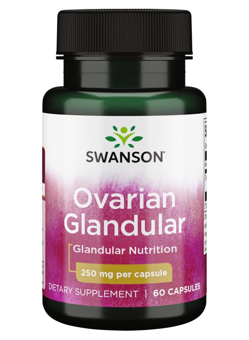 SWANSON Ovarian Glandular Capsules 250 Mg 60 - Image 1