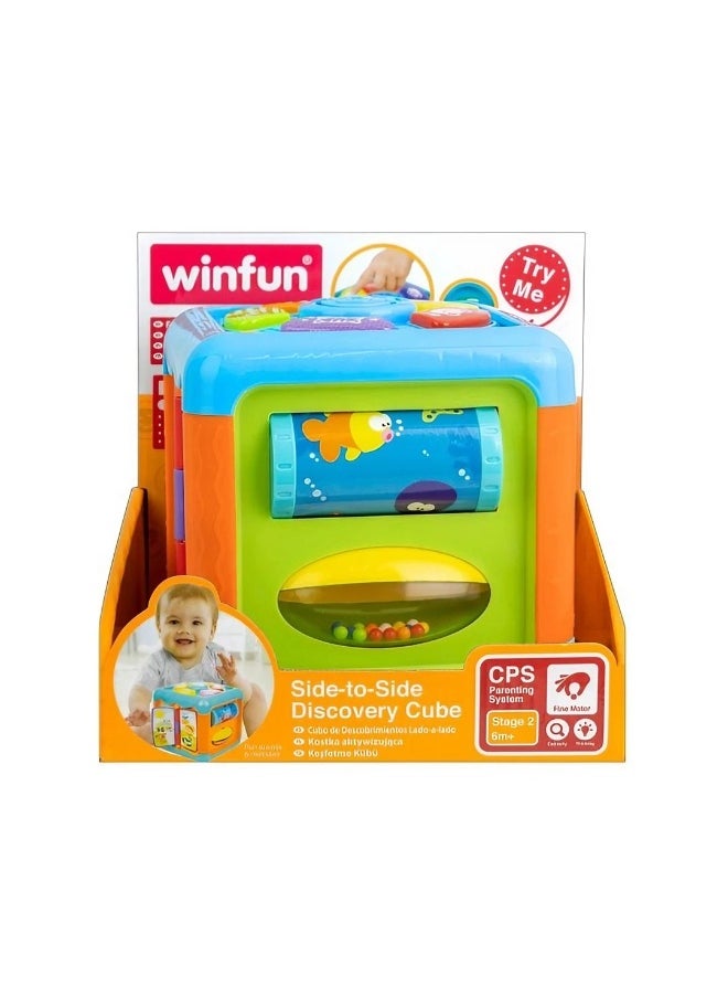 WinFun WinFun Side-to-Side Discovery Cube Activity Toy (19.50 x 18.30 x 18.70 cm)  - Image 1