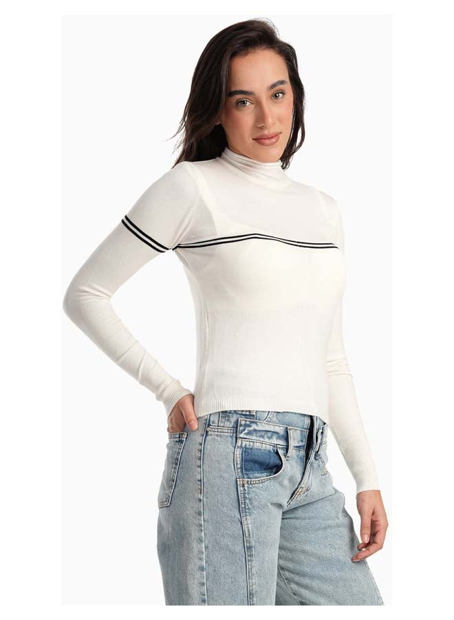 Carina Asymmetrical Slim Fit Pullover - Image 2