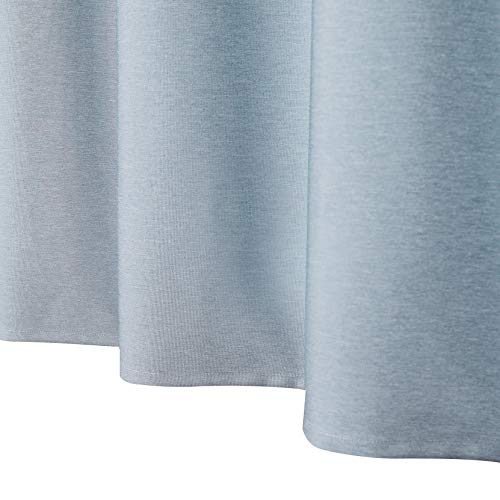 WEST LAKE Blue Off White Fabric Shower Curtain, Color Block Contemporary Bathroom Décor, Waterproof Bath Room Curtain, 12 Rust Proof Grommets Top for Hotel Spa Home,NO Hook,70''x72'' - Image 4