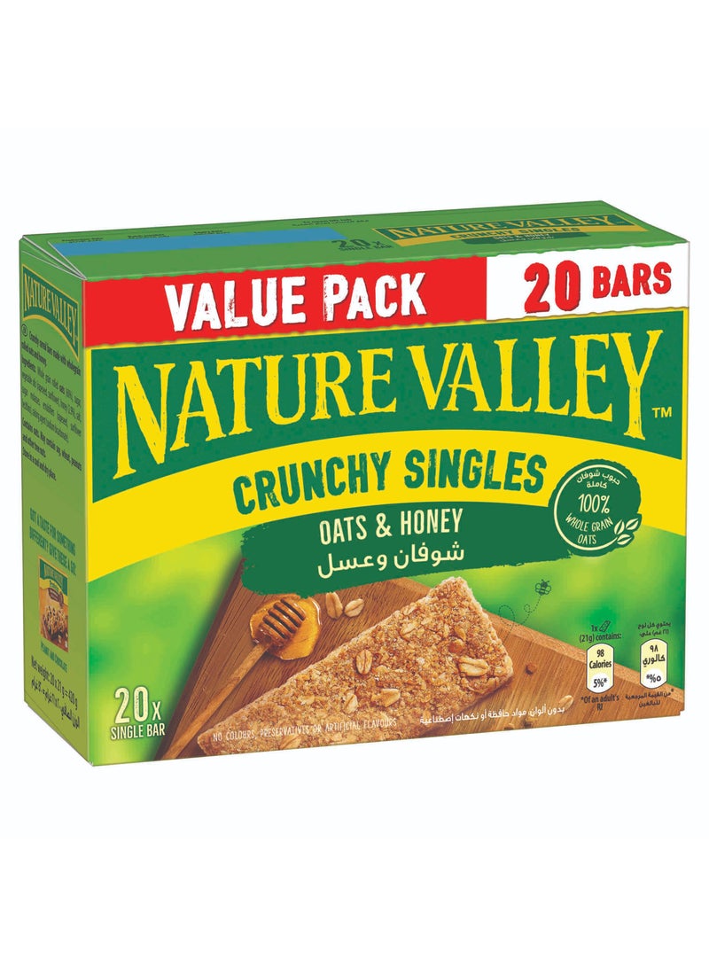 Nature Valley Oats And Honey Crunchy Granola Bars 20 x 21g - Image 1