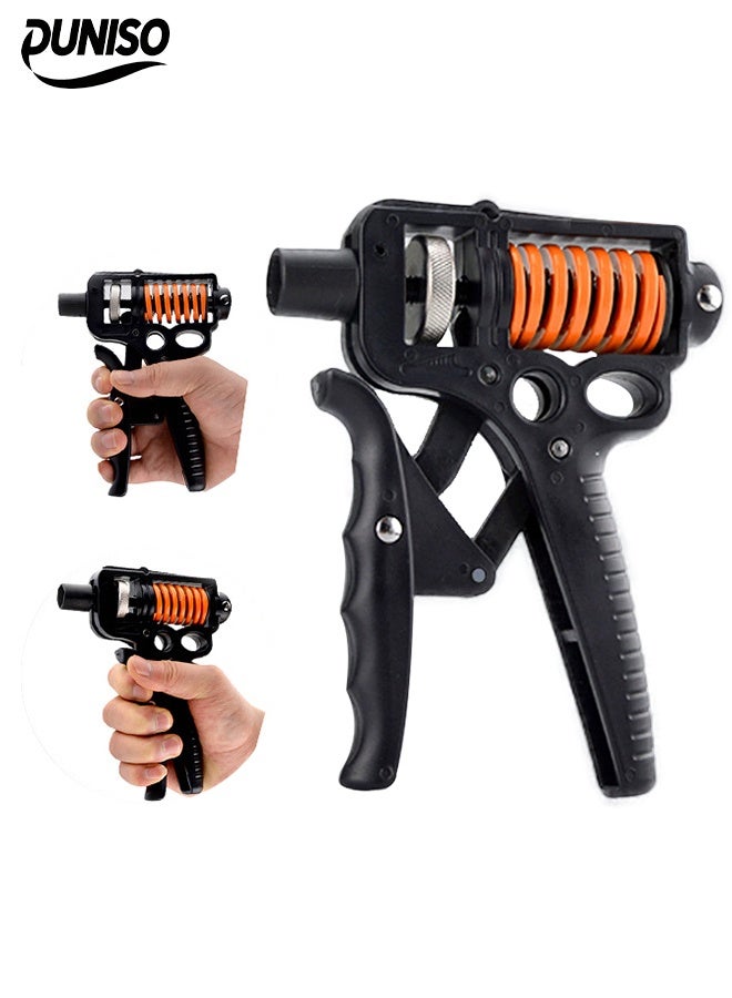 DUNISO Adjustable Hand Grip Strengthener，Grip Strength Trainer，Portable Hand Exerciser，Durable And Sturdy, Wear Resistant And Not Easy To Rust，5 To 165 kg，For Muscle Building And Injury Recover - Image 1