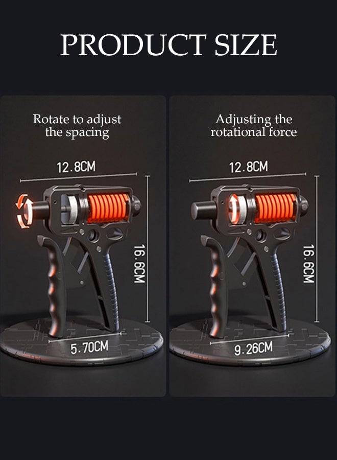 DUNISO Adjustable Hand Grip Strengthener，Grip Strength Trainer，Portable Hand Exerciser，Durable And Sturdy, Wear Resistant And Not Easy To Rust，5 To 165 kg，For Muscle Building And Injury Recover - Image 2