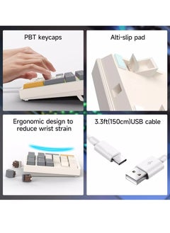 Generic MF34 Mechanical Number Pad, 34 Key Brown Switch Hot Swappable Numpad Wired USB C Numeric Keypad with PBT Keycaps RGB Backlit Keypad for Laptop, MacBook,PC Desktop Support QMK/VIA Macro Button(RGB)  - Image 4