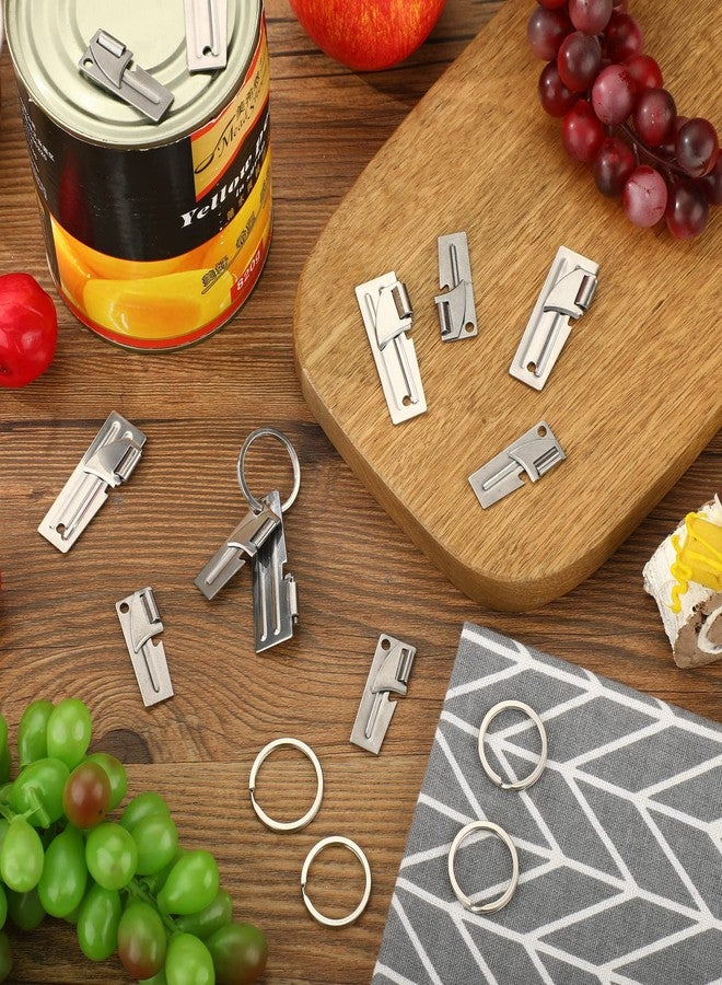 Eaasty P-38 and P-51 Military Style Can Openers with Key Rings Stainless Steel Camping Can Opener Portable for Kitchen Travel Camping Survival(12 Set) - Image 4