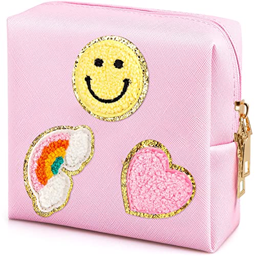 airogym Period Bag for Women, Sanitary Napkin Storage Bag, Functional PU Leather Sanitary Pad Bags for Panty Liners, Tampons, Menstrual Cup Pouches, Sanitary Pads Organizer with Zipper - Image 1