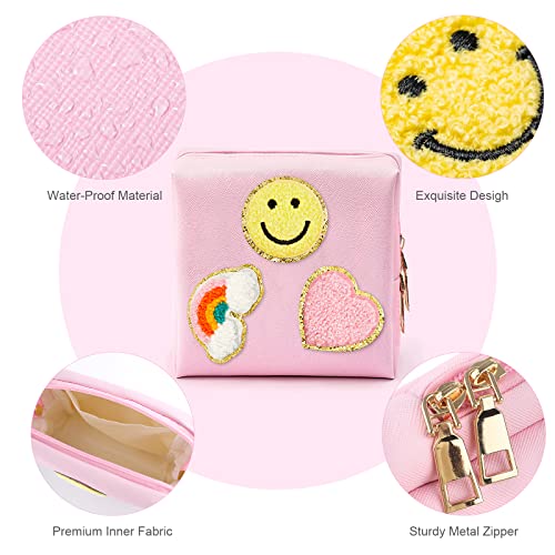 airogym Period Bag for Women, Sanitary Napkin Storage Bag, Functional PU Leather Sanitary Pad Bags for Panty Liners, Tampons, Menstrual Cup Pouches, Sanitary Pads Organizer with Zipper - Image 3