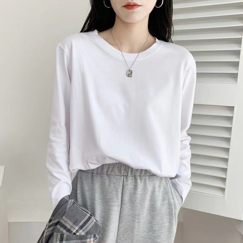 Korean style design feeling small fresh doll collar sweater womens 2024 new autumn western style age-reducing all-match top White Shirt