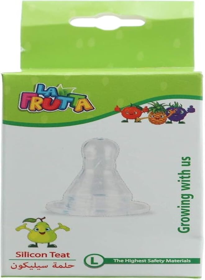 La Frutta La Frutta Silicone Nipple With Cover, Large - Clear