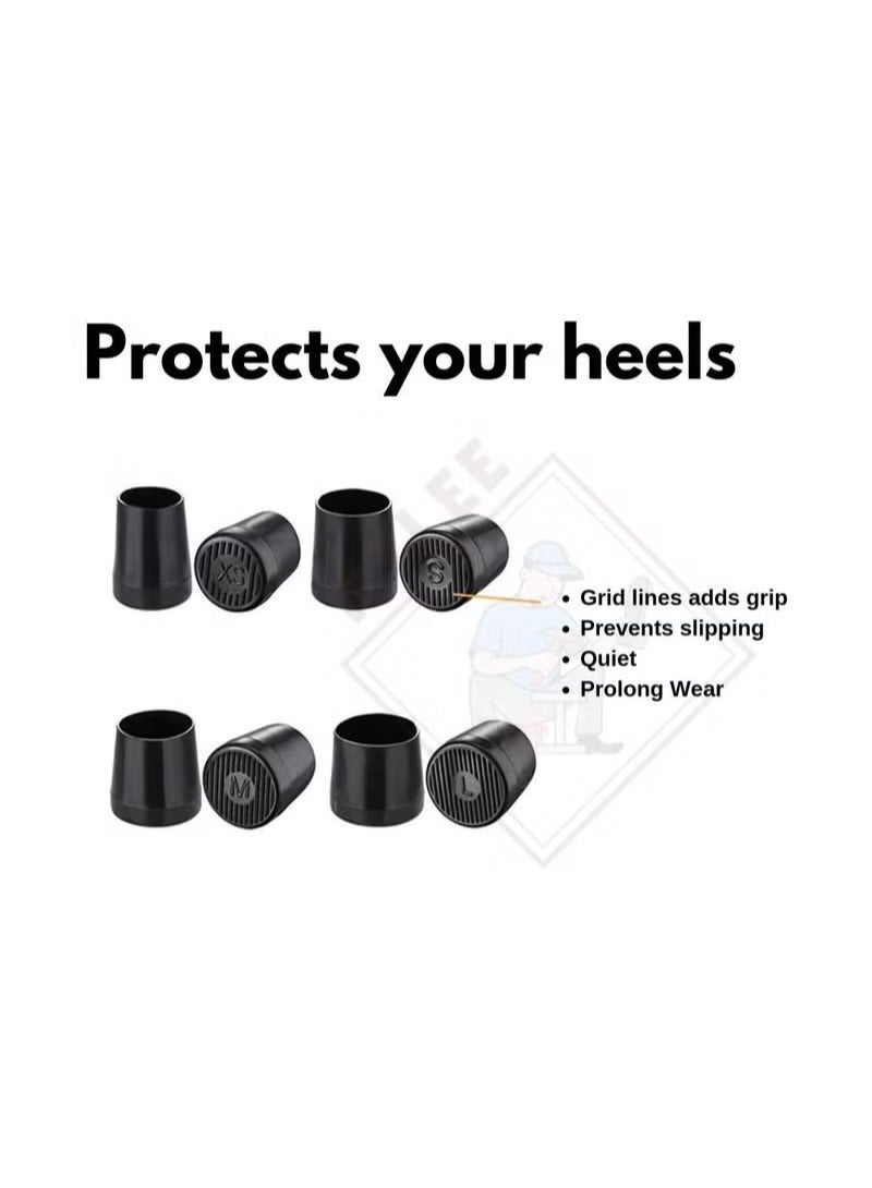 8 أزواج عالية الكعب حماة إصلاح قبعات غطاء طرف يغطي - Image 2