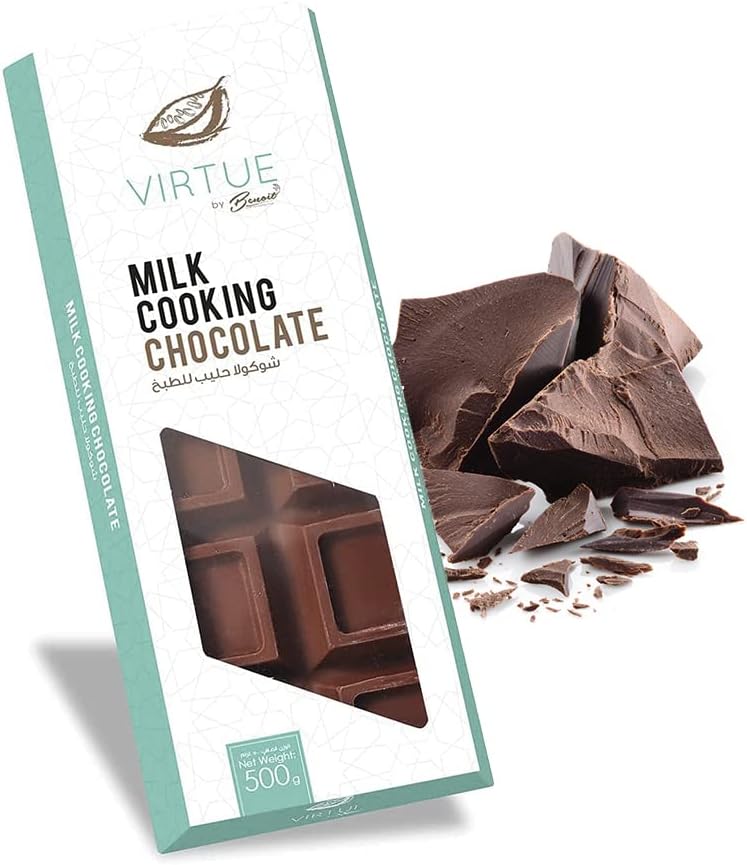 Virtue Benoit Milk Compound Chocolate Block 500G - Ideal for Baking and Desserts - Image 1