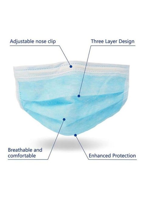 High Filtration FaceMask 3Ply- 100 Pcs
