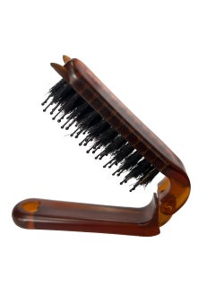 Hot-Sale Tri-Row Teasing Comb, Boar Bristle, Wood Handle Amber mane style