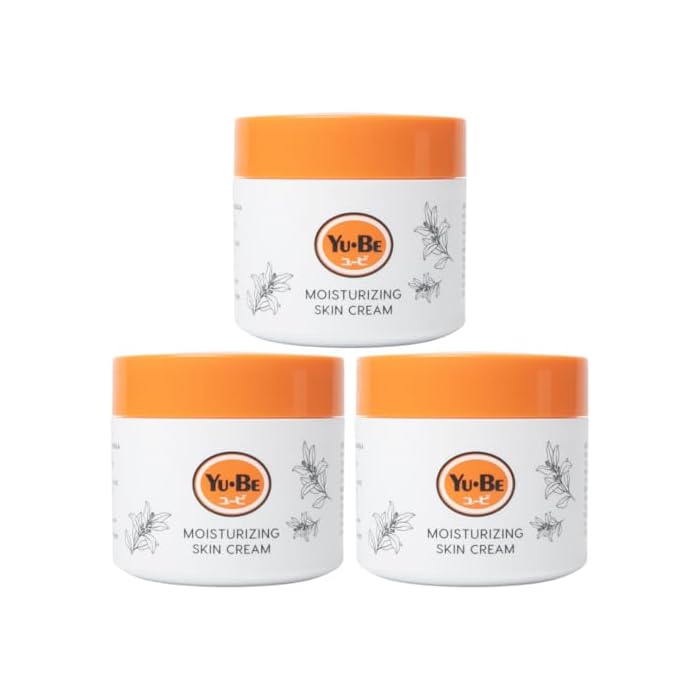 Yu-Be Moisturizing Skin Cream 4.4 Fl. Oz. Jar (3 Pack) I Deeply Hydrating Non-Greasy Moisturizer for Dry Skin I Soothing Camphor Calms, Cools, & Relieves Skin I Vitamins Nourish, Repair & Rejuvenate