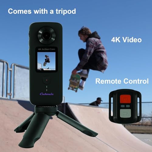 Cubonic HD Dual Handheld Waterproof Camera Outdoor Anti-Shake Action Camera| Ultra Bright LCD Touch Screen |Live Streaming with Various Mounts Sports Camera (4K Dual Screen Hand-Held Action Camera) - Image 2