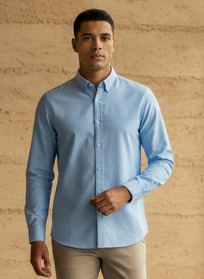 Splash FAV Basics Oxford Shirt with Long Sleeves