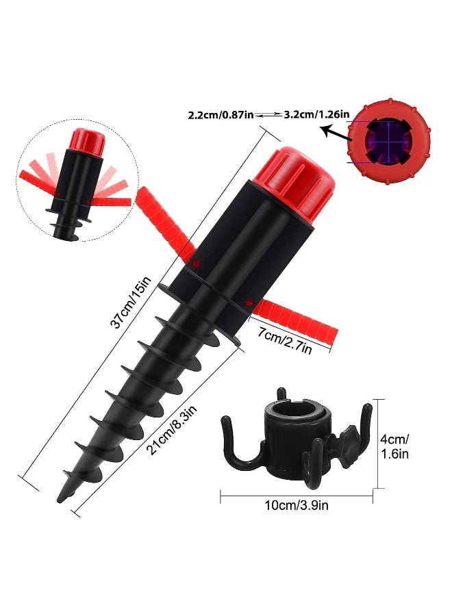 Beach Umbrella Sand Anchor, Sand Anchor for Umbrella, Beach Umbrella Screw Anchor with Handle - Image 1