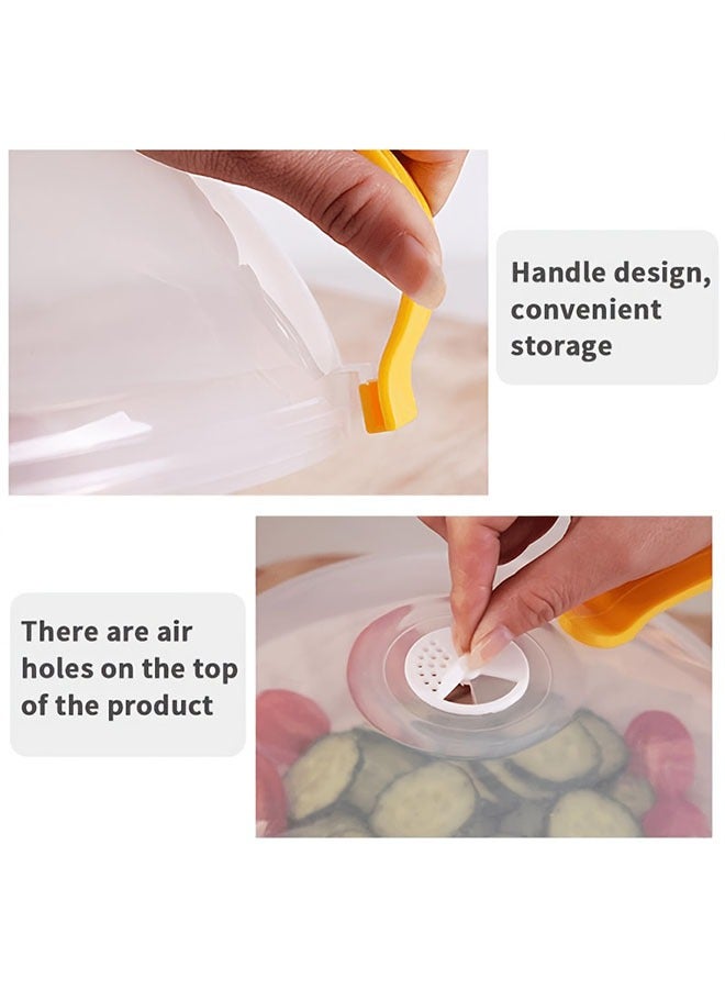 HOMESTAR 1pc Microwave Food Cover, Splash Proof Food Cover Lid with Steam Vents And Handle Microwave Oven Heating Cover, Steam Vent Microwave Oven Tray Cover Bowl Cover, Easy to Grip, Suitable for Microwave Ovens And Kitchen Supplies - Image 2