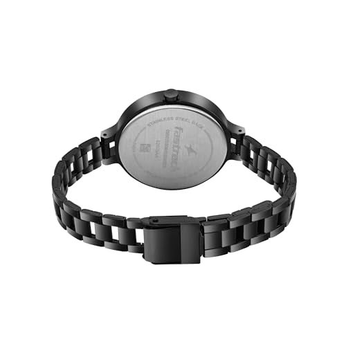 Fastrack Stunners Quartz Analog Black dial Black Stainless Steel Strap Watch for Girls - 6265NM02 - Image 2