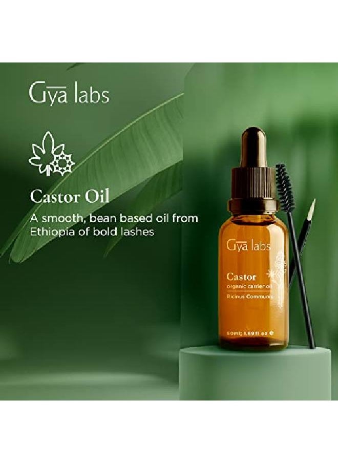 Usda Organic Castor Oil For Hair Growth Eyelashes And Eyebrows (1.7 Fl Oz) Volumizing And Nourishing