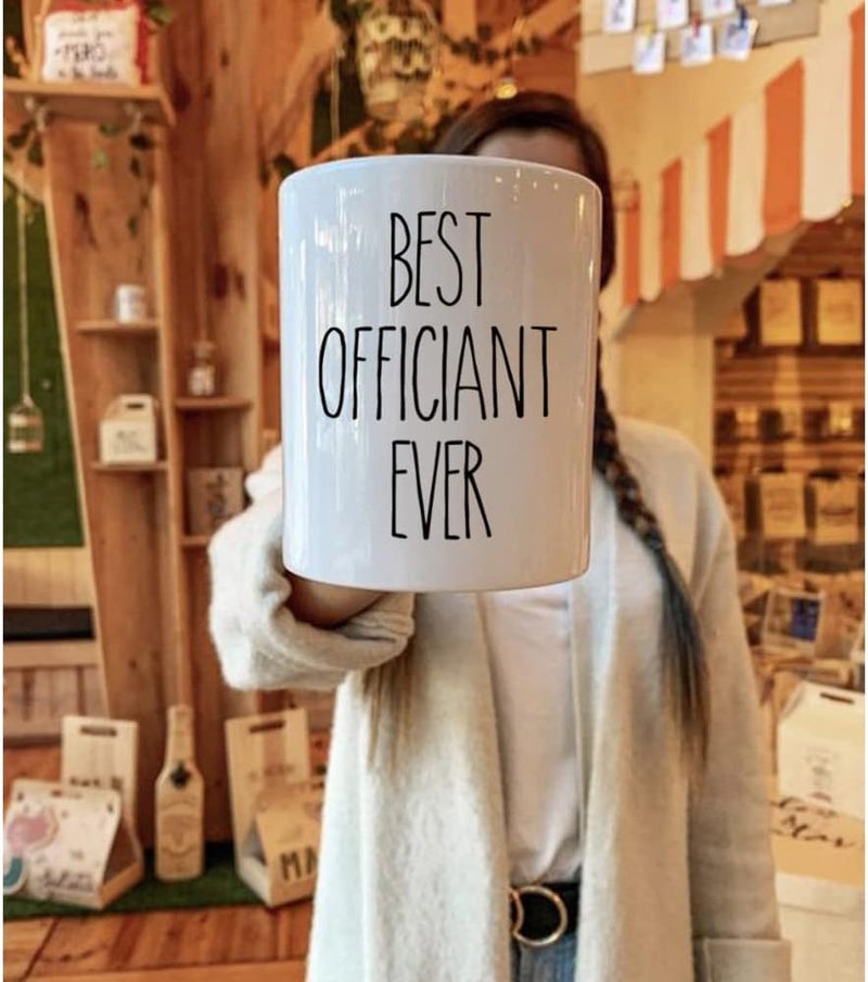 Dnuiyses Wedding Officiant Mug, Funny Wedding Registry Mugs, Best Officiants Ever Gift from Couple, Bride Groom Thank You Mug Gifts for Wedding Day, Bridesmaid Gifts, Just Married Gift for Newlywed - Image 3