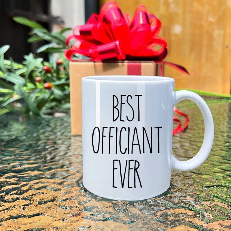 Dnuiyses Wedding Officiant Mug, Funny Wedding Registry Mugs, Best Officiants Ever Gift from Couple, Bride Groom Thank You Mug Gifts for Wedding Day, Bridesmaid Gifts, Just Married Gift for Newlywed - Image 2