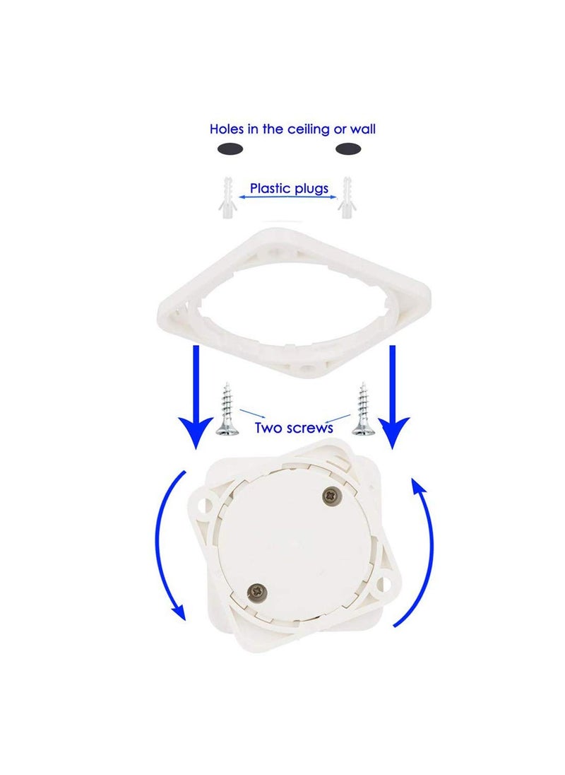 Smiledrive SMILEDRIVE Worlds Smallest Photoelectric Smoke Alarm Detector Plastic with 10 Year Battery 86 x 61 x 58 cm White  - Image 5