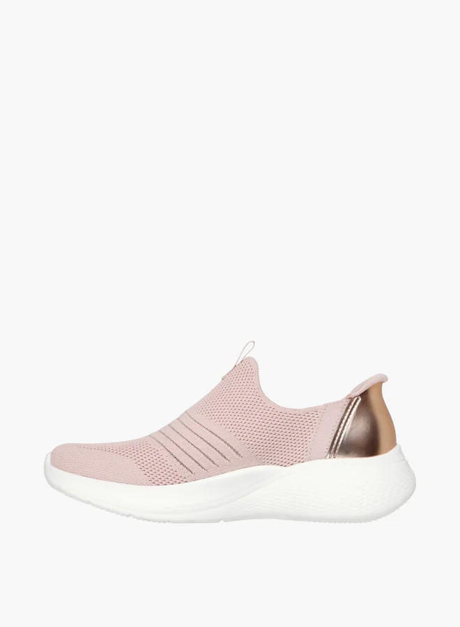 سكيتشرز Women's BOBS INFINITY Slip-On Sports Shoes - 117631-BLSH