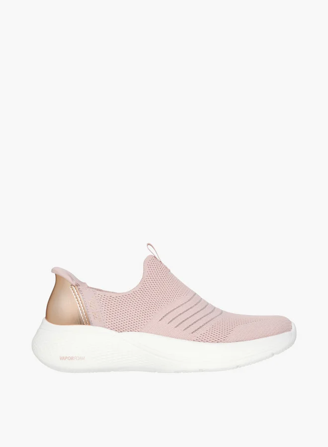 سكيتشرز Women's BOBS INFINITY Slip-On Sports Shoes - 117631-BLSH