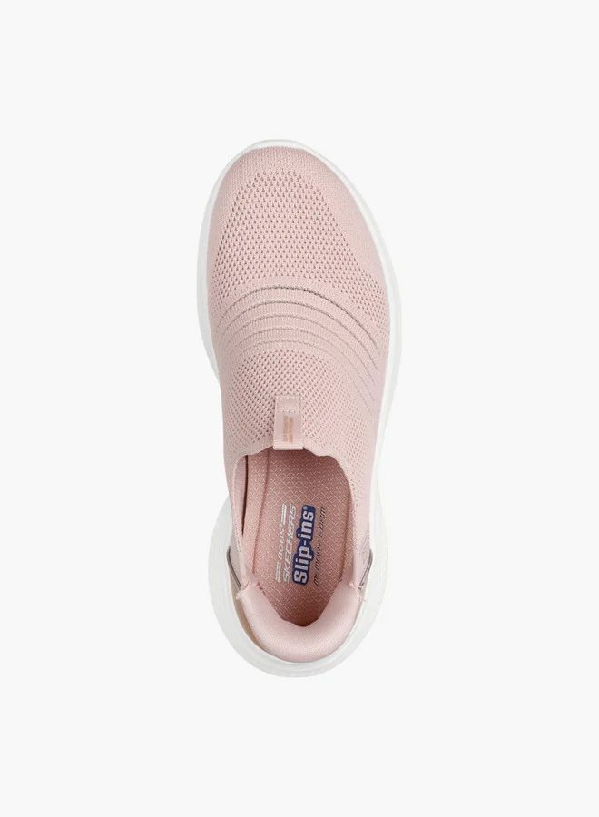 سكيتشرز Women's BOBS INFINITY Slip-On Sports Shoes - 117631-BLSH