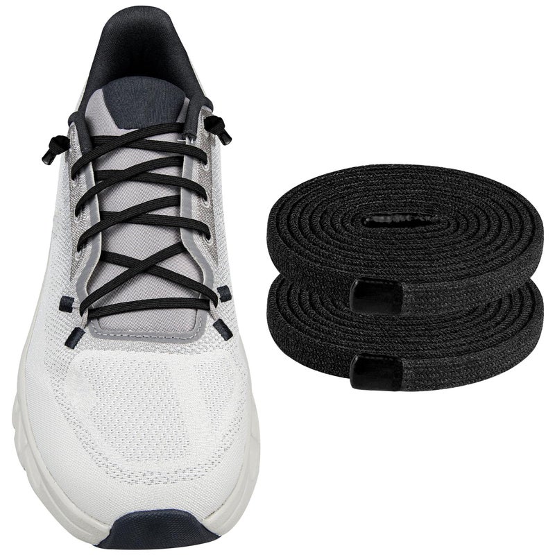 Endoto Elastic Shoelaces for ON Cloudtilt Sneakers 4MM No Tie Shoes Laces Replacements Stretchy Bungee Running TrainingColorBlackSize26Inch - Image 2