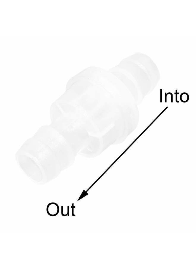 JoyTube 5 عبوات صمام فحص 1/2” (12MM) بلاستيك PVDF مع أنبوب بارب أحادي الاتجاه للغاز السائل والهواء - Image 2