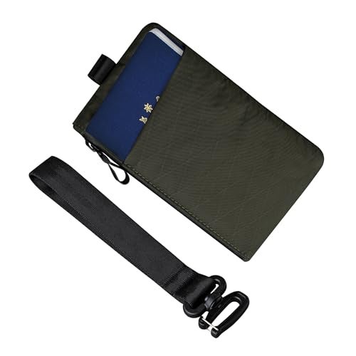 ALPAKA Zip Clutch Dark Green X-Pac VX21 - Functions as Zipper Wallet and EDC Carrier - Weatherproof and RFID Blocking Material - 3 External Slots for EDC Gear - 3 Inside Pockets - Image 1
